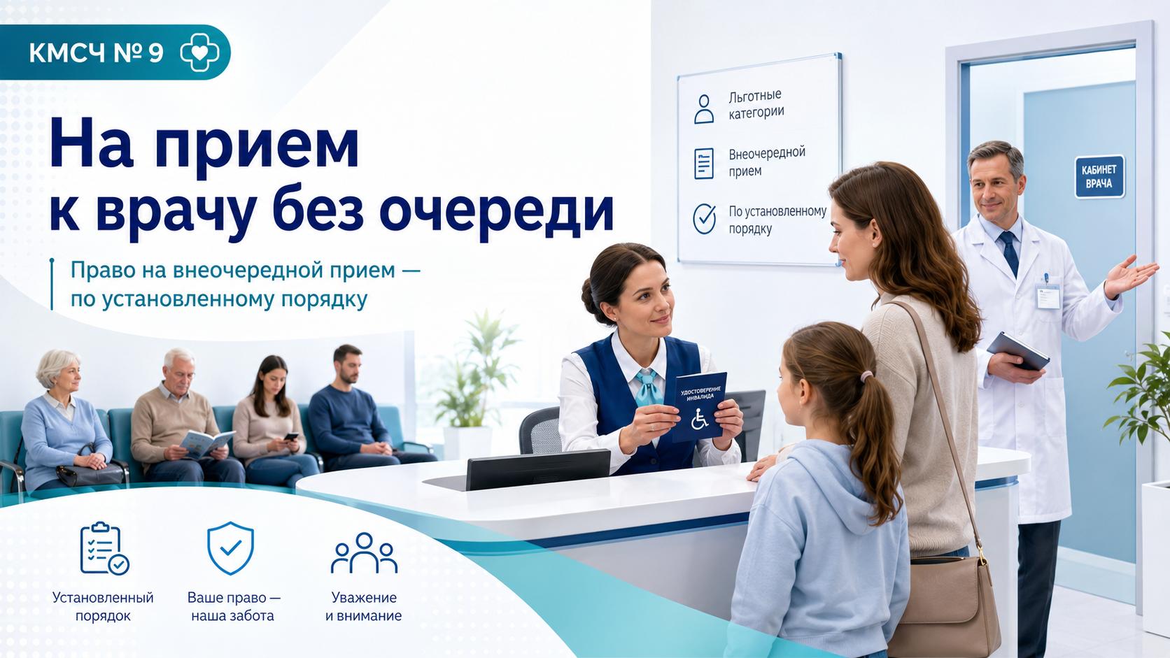 На прием к врачу без очереди