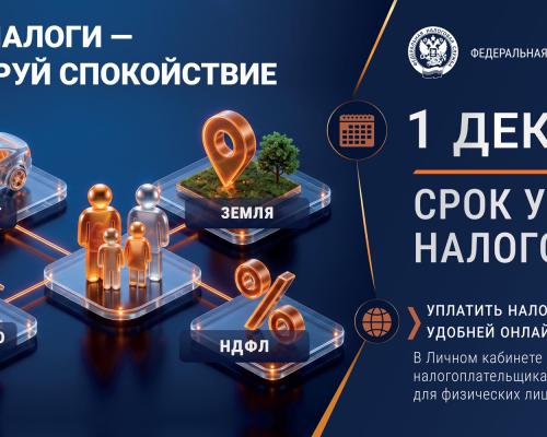 1 Декабря - Срок уплаты налогов